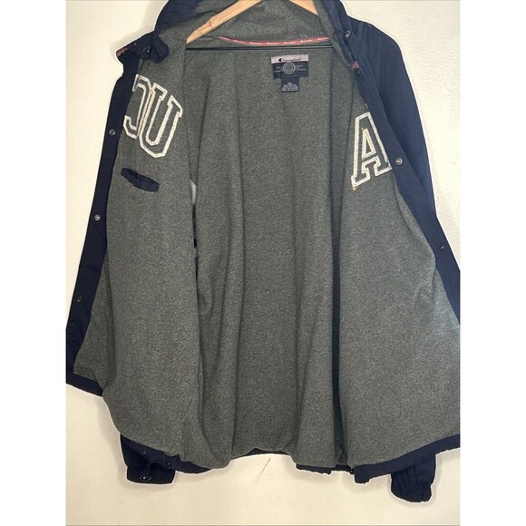Vtg UCLA Champion Fleece Lined Jacket Hooded Snap up XXL Full interior pocket - Picture 4 of 8